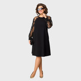 Giada - Rochie Neagră Elegantă Sexy din Dantelă