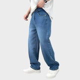 Wendell - Pantaloni de tip jeans cu cracii largi