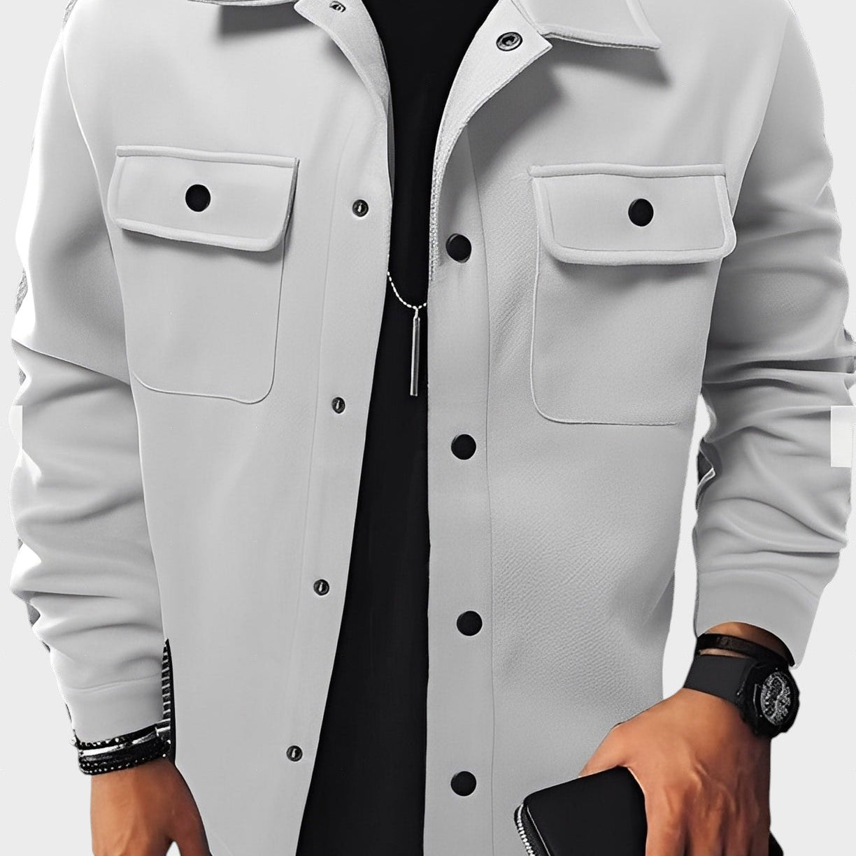 Clinton - Sacou modern cu revere și buzunare