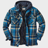 Flynn - Jachetă tradițională în carouri cu glugă