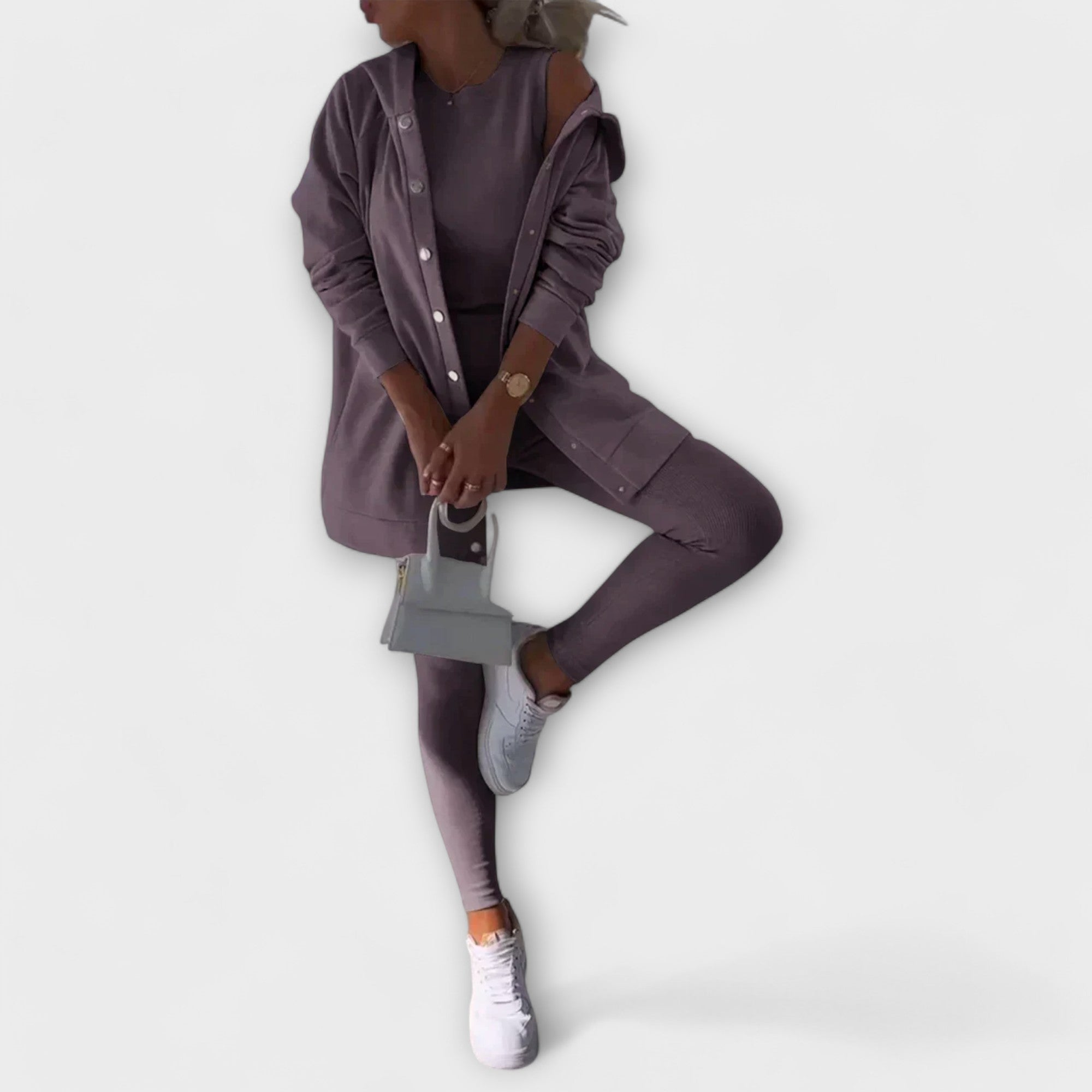 Set de trei piese cu cardigan