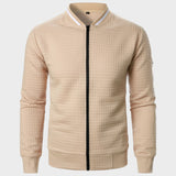 Malcom - Pulover striat cu fermoar