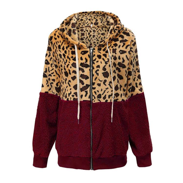 Lea - Hanorac din Fleece cu Design Leopardo