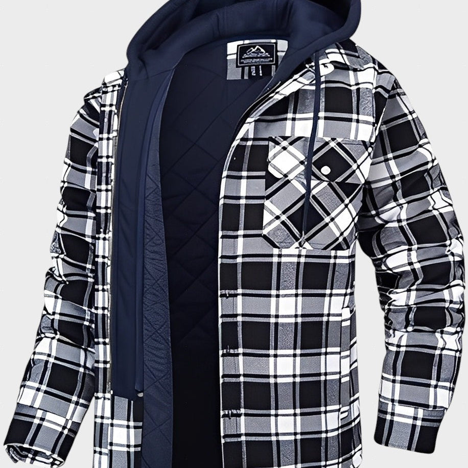 Roswell - Jachetă comodă în carouri pentru bărbați