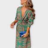 Oriana - Rochie elegantă cu mâneci lungi