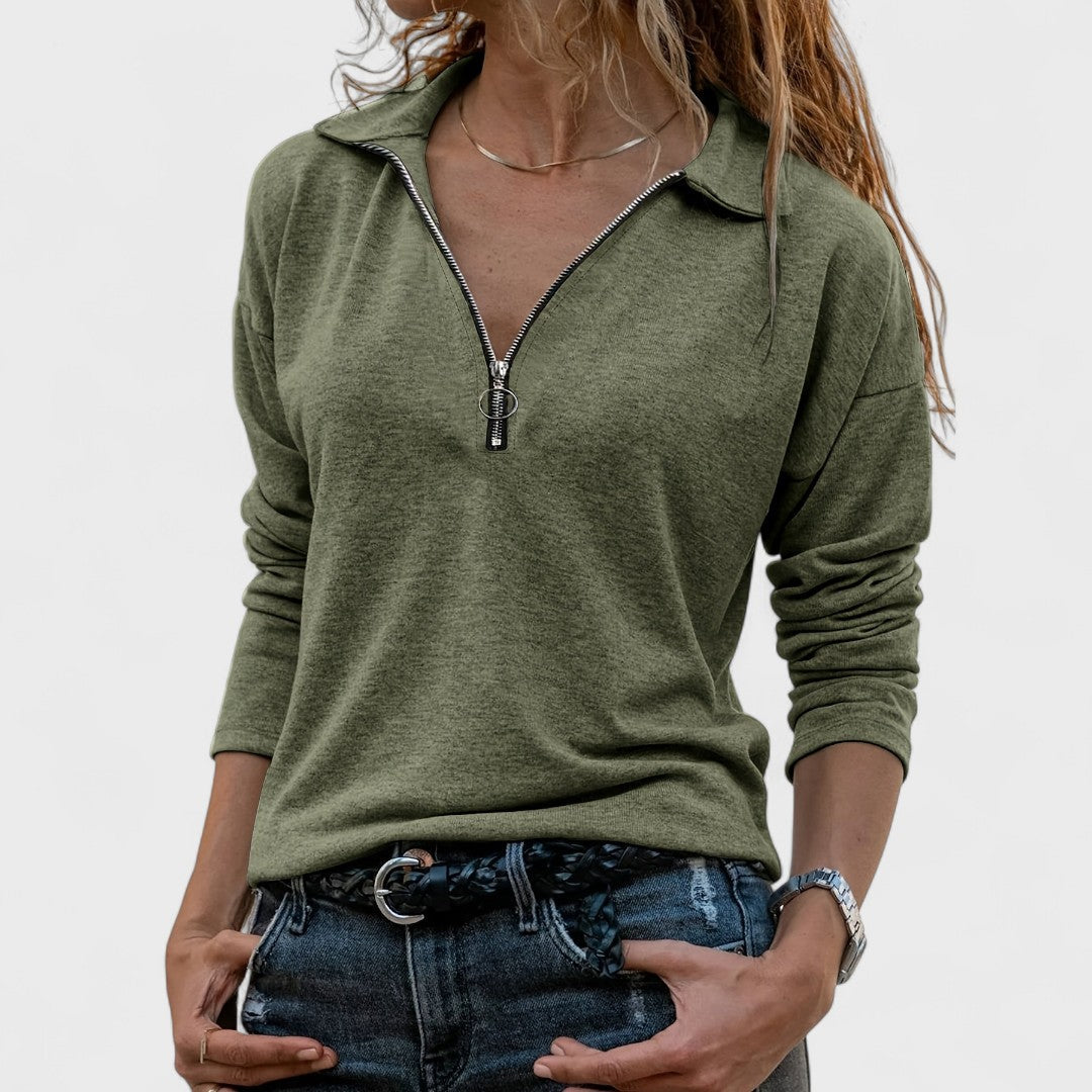 Madonna - Bluză elegantă cu mânecă lungă