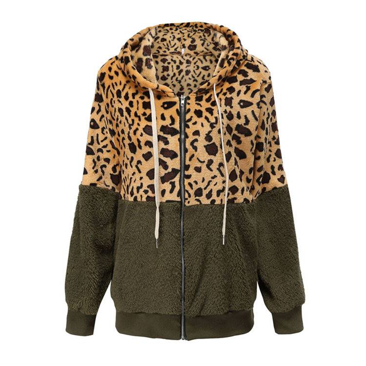Lea - Hanorac din Fleece cu Design Leopardo