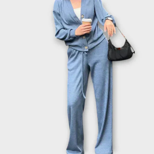 Bluză cu mânecă lungă și pantaloni