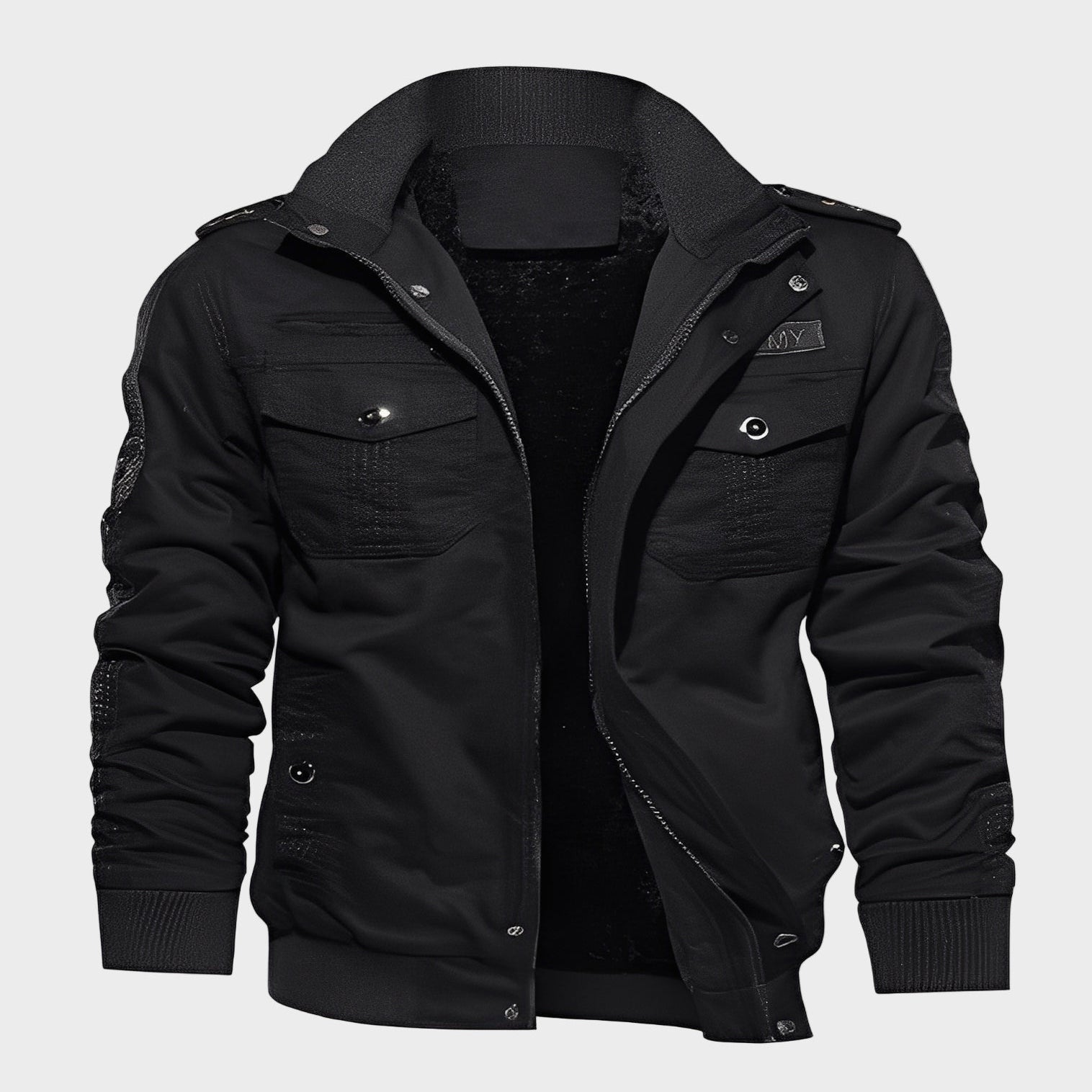 Gary - Jachetă elegantă din fleece cu buzunare