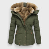 Marlene - Palton de iarnă căptușit cu blană