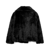 FIORA - Geacă Puffer cu Efect de Blană