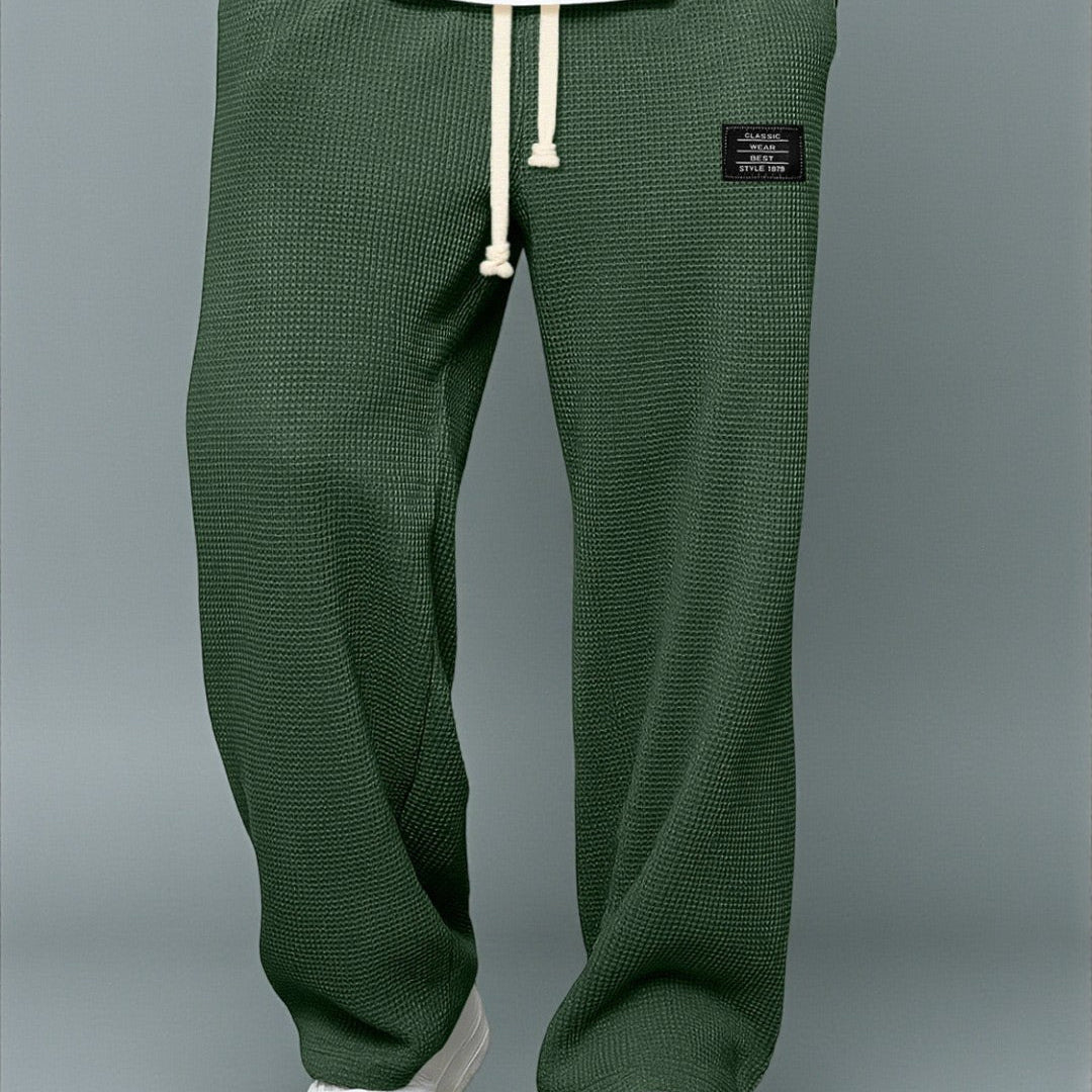 Robert - Pantaloni cu croi larg și talie reglabilă