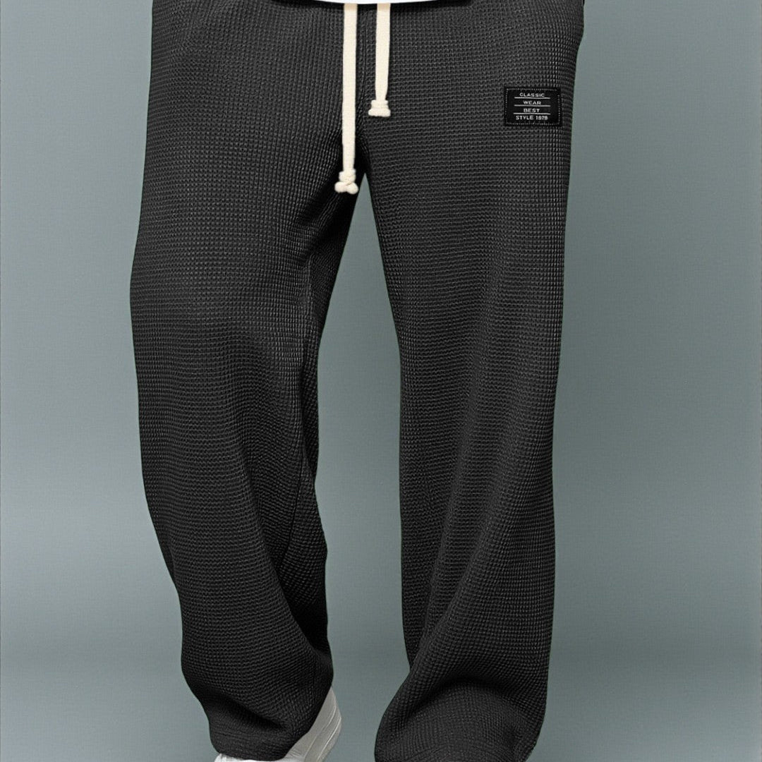 Robert - Pantaloni cu croi larg și talie reglabilă