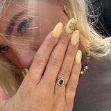 Amaryelle | Anello in Zirconia Verde in Oro 18K