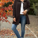 MOANA | Palton oversized clasic cu detalii cu fundiță