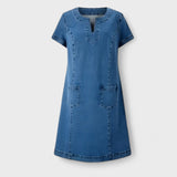 Julia – Rochie din denim cu buzunare