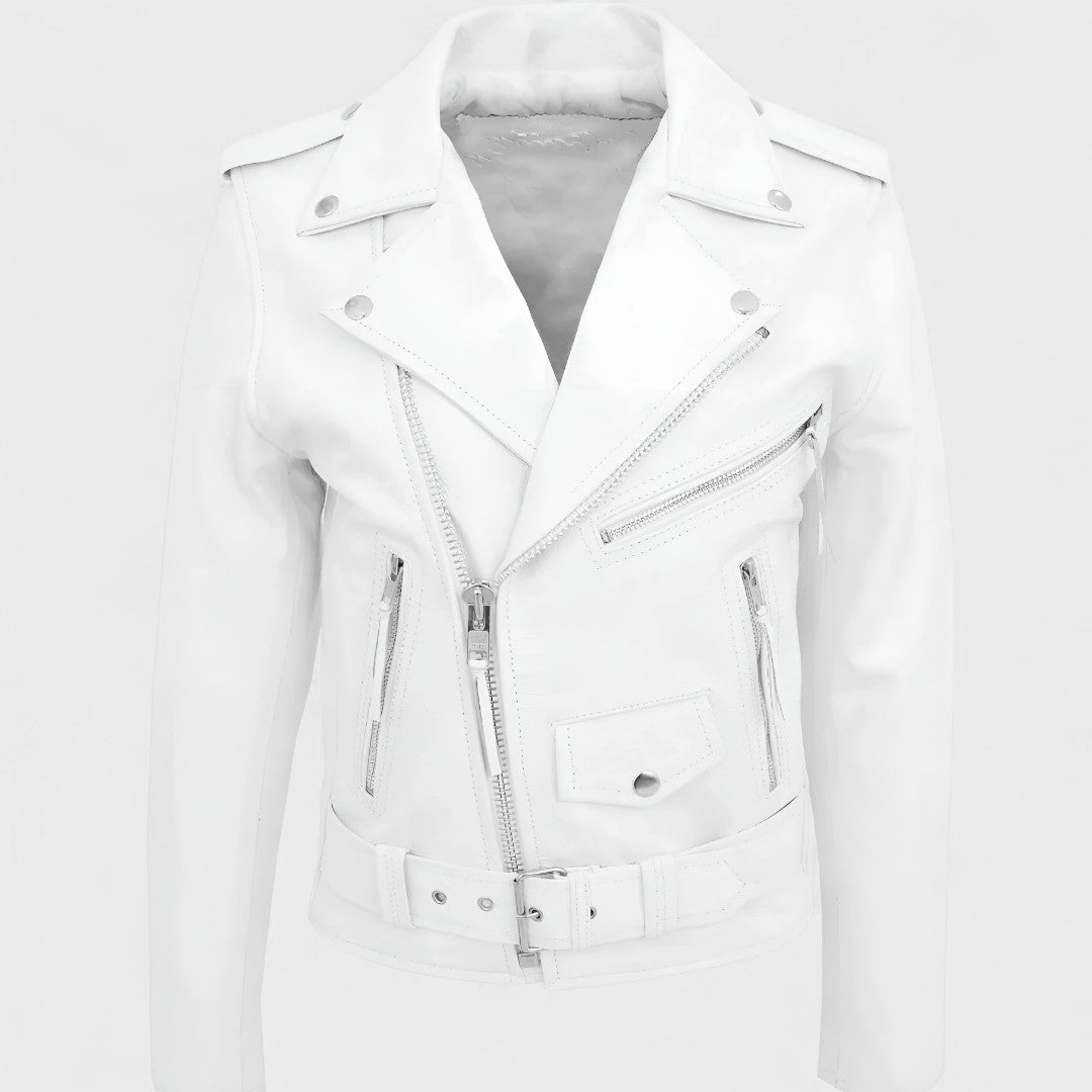 Austin - Jachetă din Piele Biker Clasică