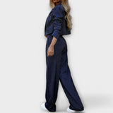 Compleu Elegant cu Dungi