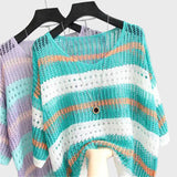 Top ușor din tricot cu deschideri