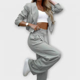 Compleu Elegant cu Dungi