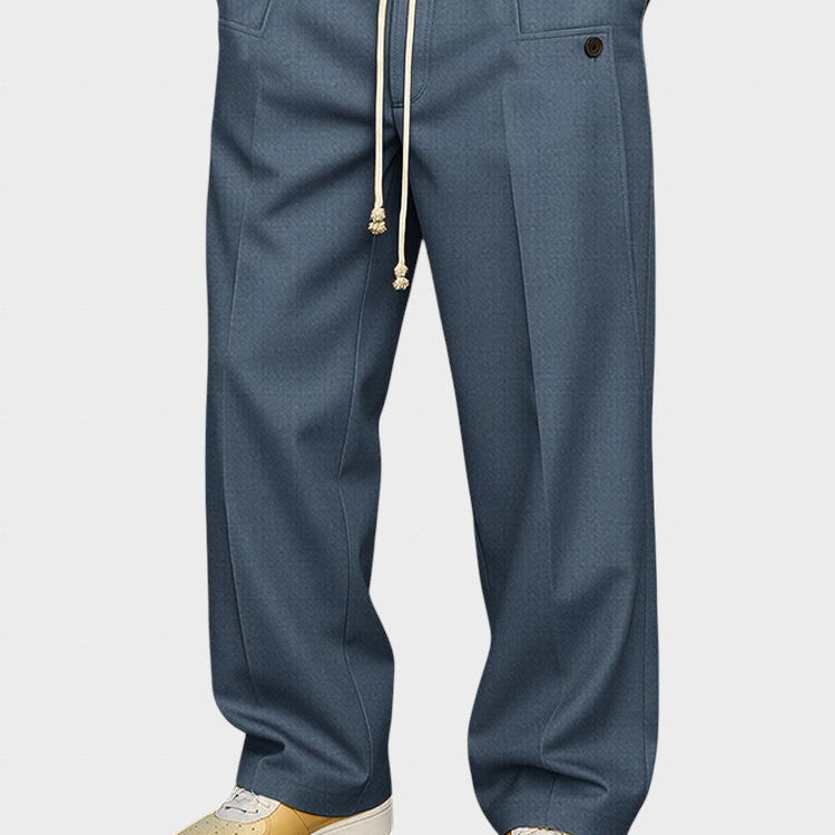 Dumitru - Pantaloni eleganți cu șnur de strângere