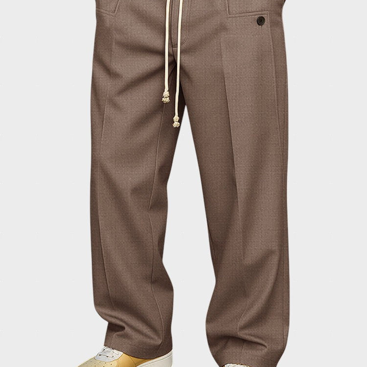 Dumitru - Pantaloni eleganți cu șnur de strângere