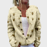 Gilet elegant din tricot cu model