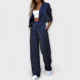 Compleu Elegant cu Dungi