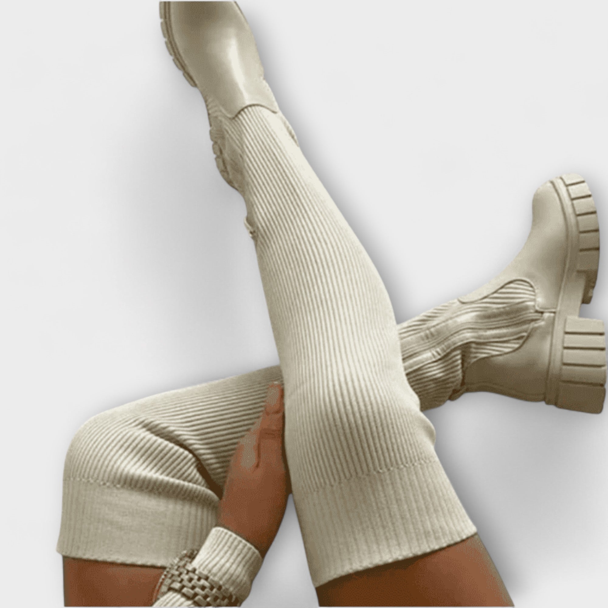 Lureva – Cizme Overknee cu Talpă Chunky