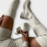 Lureva – Cizme Overknee cu Talpă Chunky