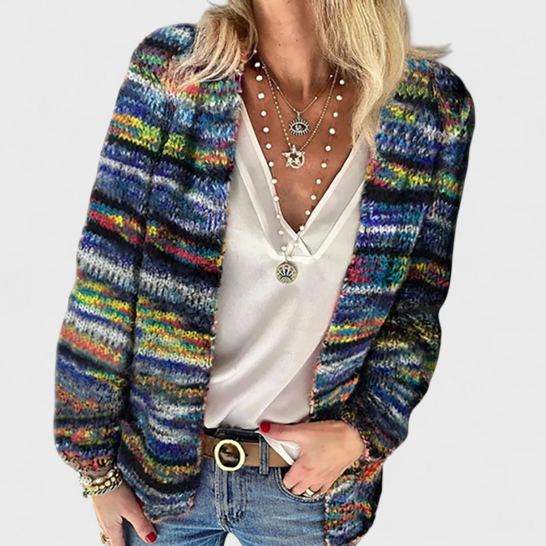 Catherine - Cardigan confortabil multicolor