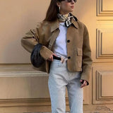 Jachetă din Faux Suede Marissa