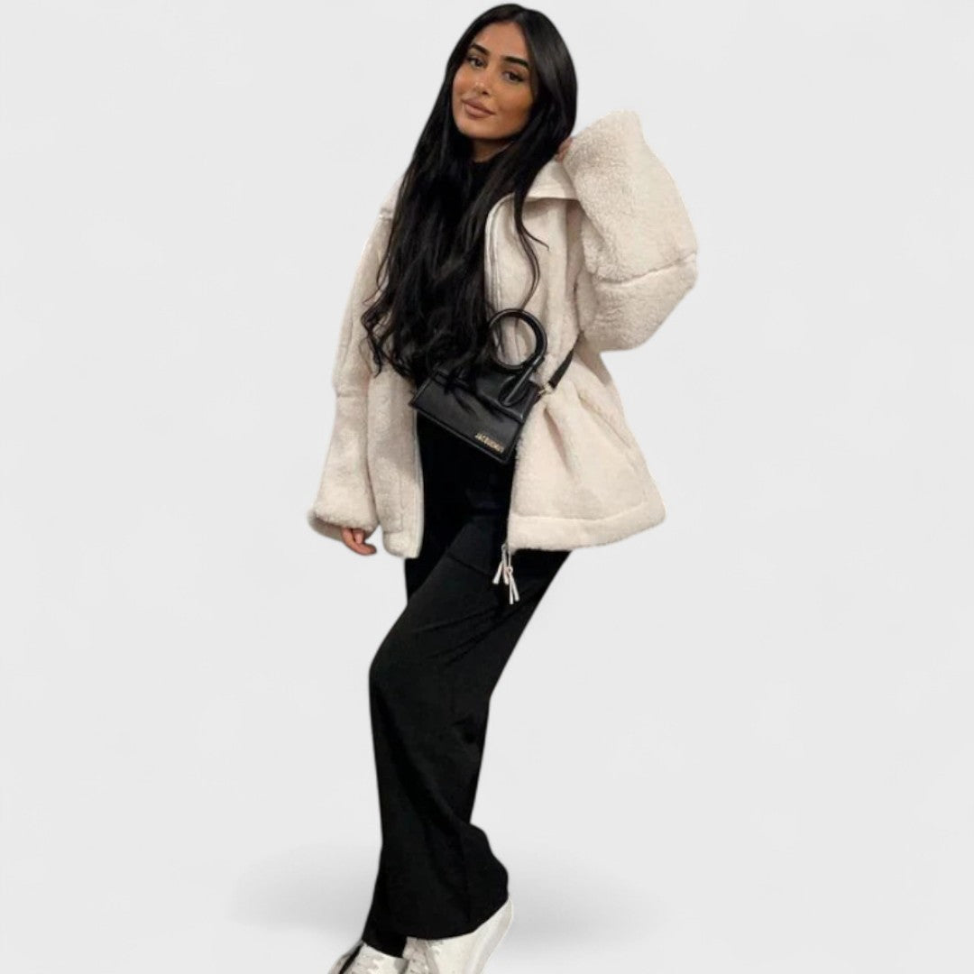 Kaja - Palton moale din pluș