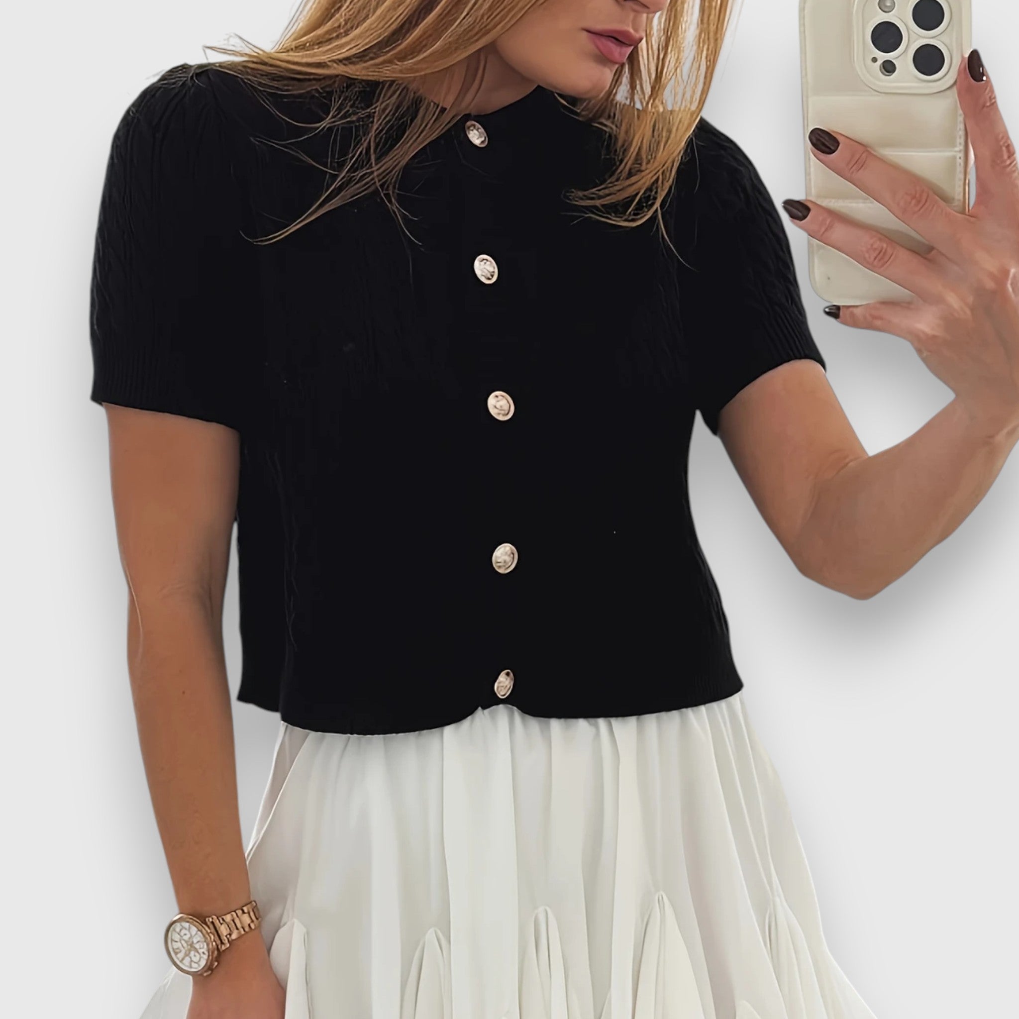 Liova – Cardigan scurt cu nasturi