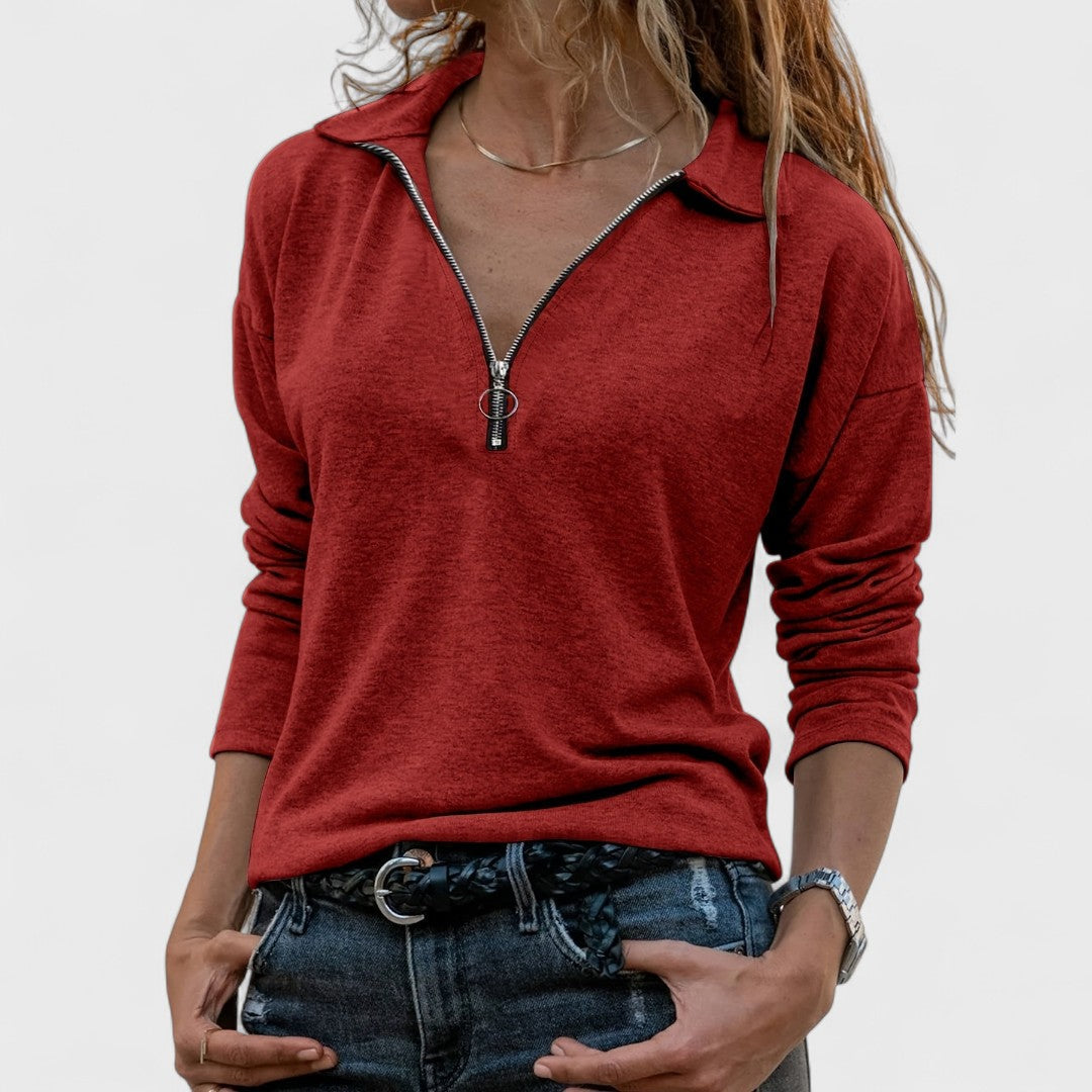 Madonna - Bluză elegantă cu mânecă lungă