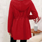 Maryam – Palton reversibil cu glugă și model leopard