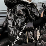 Elise | Palton elegant de iarnă cu glugă și umplutură