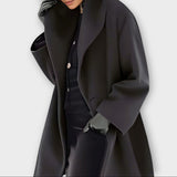 LAORA | Palton din lână luxos, rezistent la vânt