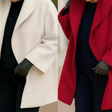 LAORA | Palton din lână luxos, rezistent la vânt